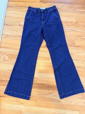 Sam Edelman Women’s Bay Flare Trouser Dark Wash Jeans – Size 27